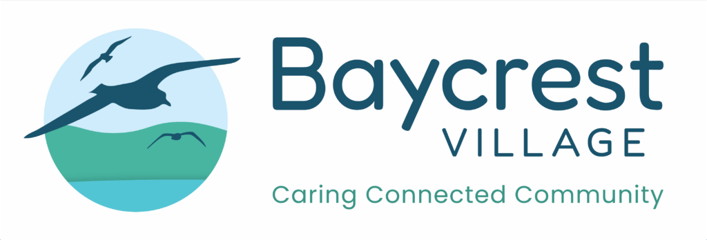 Baycrest logo tagline horiz col L